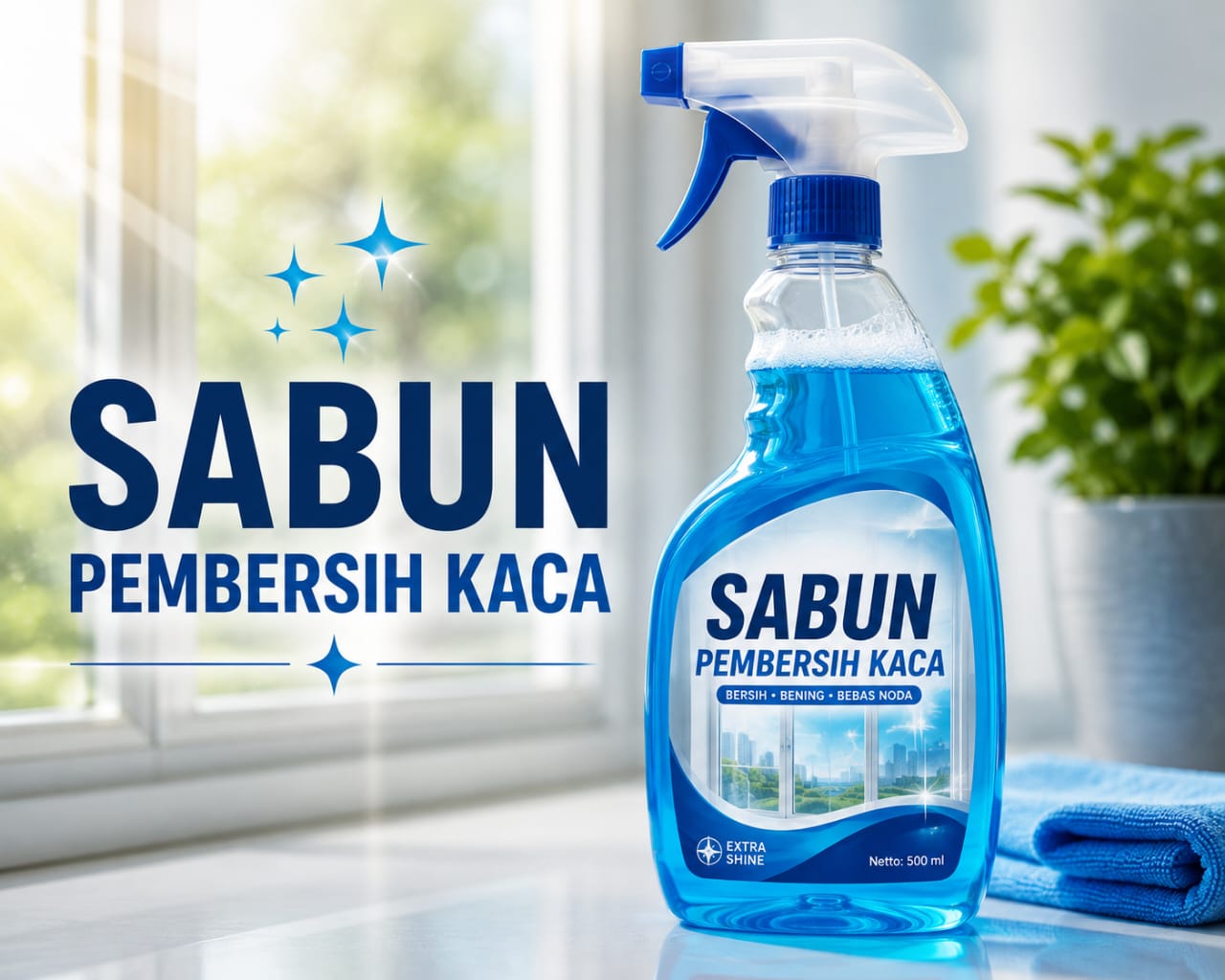 Maklon Pembersih Kaca