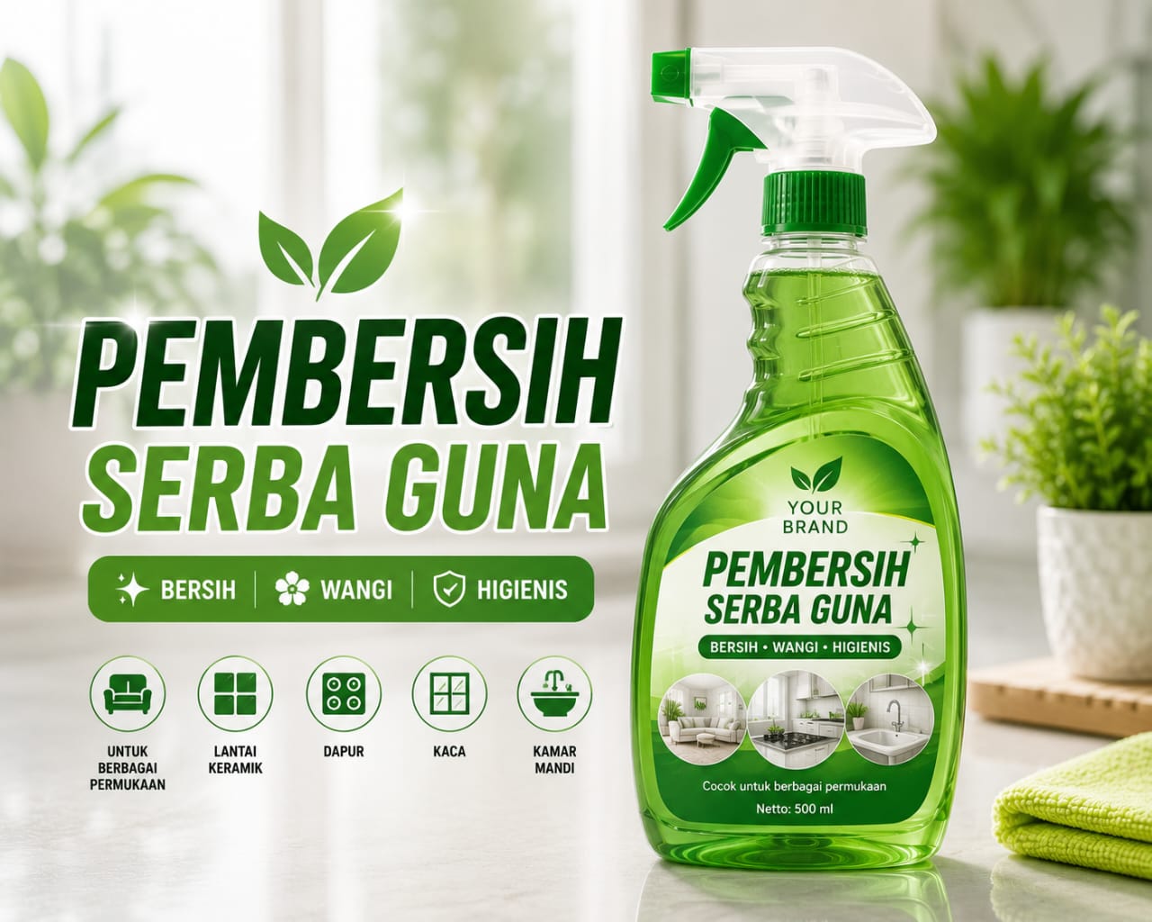 Maklon Pembersih Serbaguna